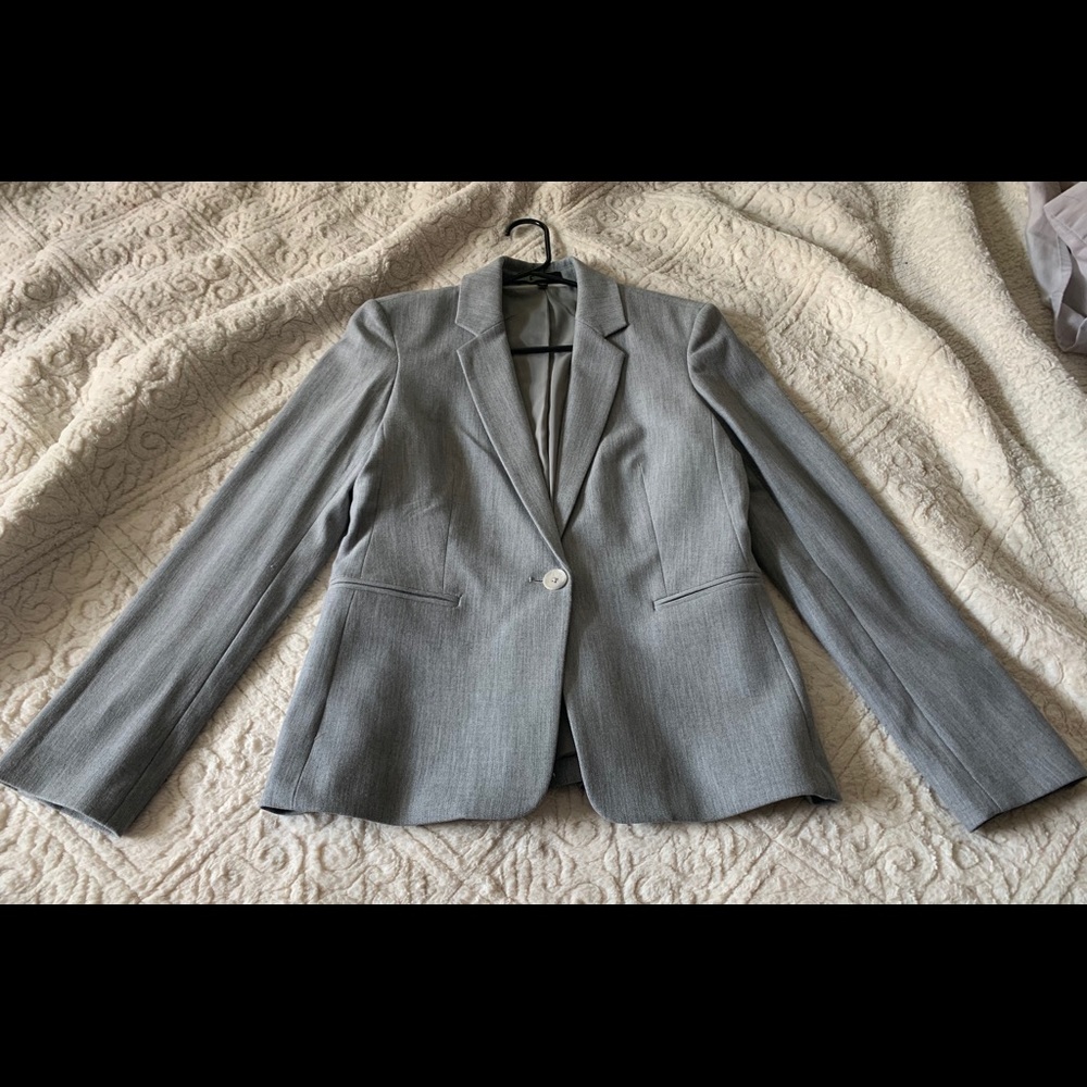 Express Gray Suit Jacket